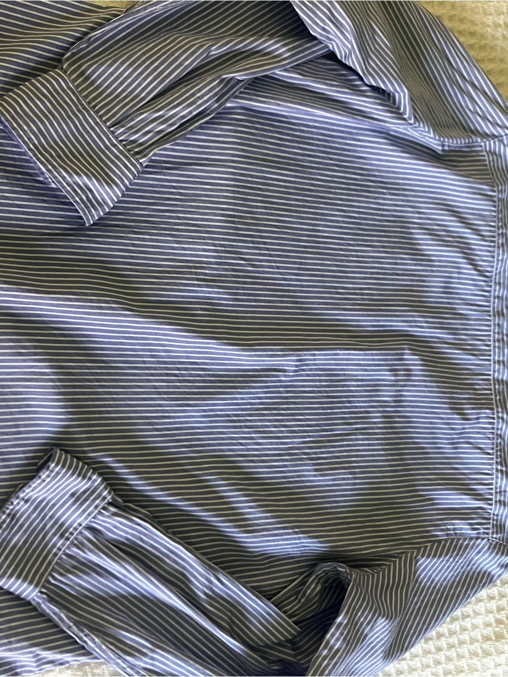 Frank & Eileen 100% cotton made in Italy Women’s Striped Button-Down Shirt - Picture 5 of 7